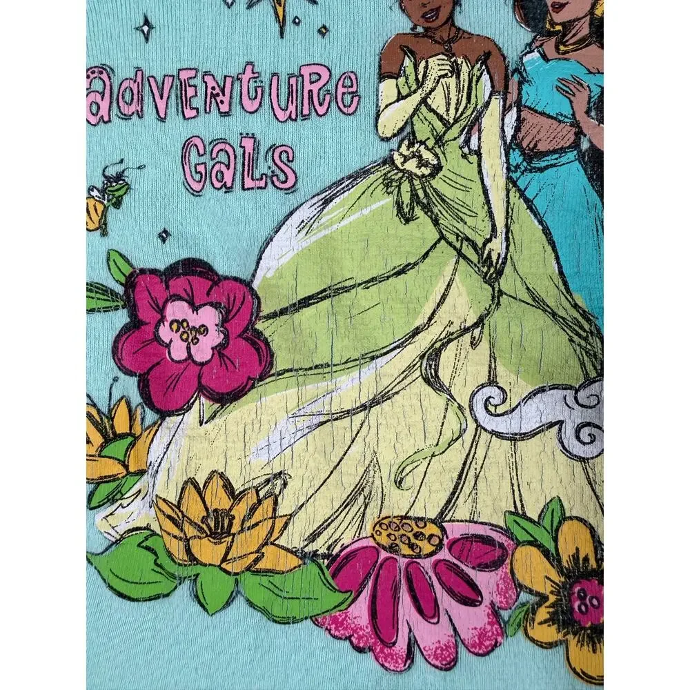 Disney Cotton Princess Adventure Gals Pajama Set Size 3